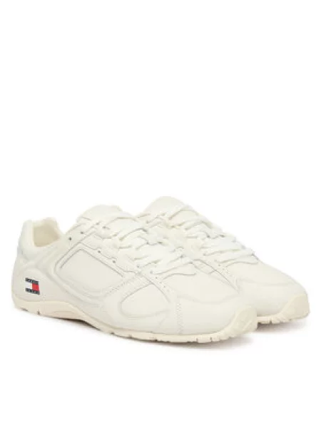 Tommy Jeans Laisvalaikio batai Archive Lite Leather Kreminė