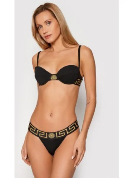 Versace Sutien cu armătură Greca Negru