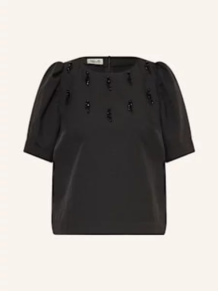 Baum Und Pferdgarten Bluzka Minu Z Ozdobnymi Kamykami schwarz czarna