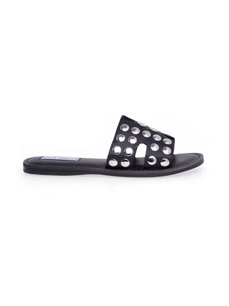 Klapki Steve Madden w grochy czarne