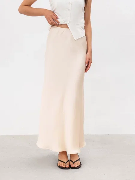 Спідниця максі Romashka Сирена віскоза/поліестер жовтий