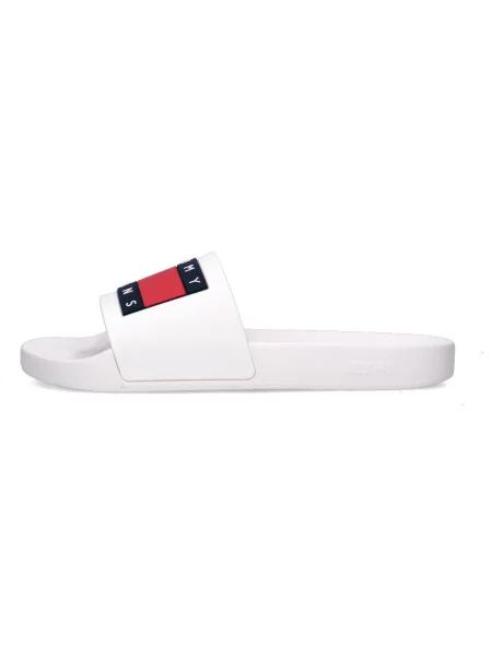 Pantofle Tommy Jeans béžové