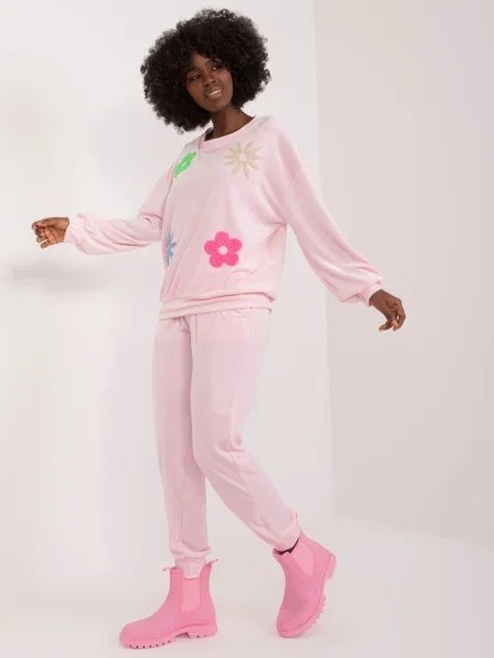 Casual jopa Fashionhunters iz pliša roza