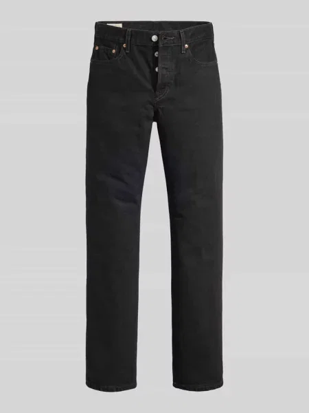 Jeansy o kroju relaxed fit z czystej bawełny 5 kieszeni Levi's® 300 czarne