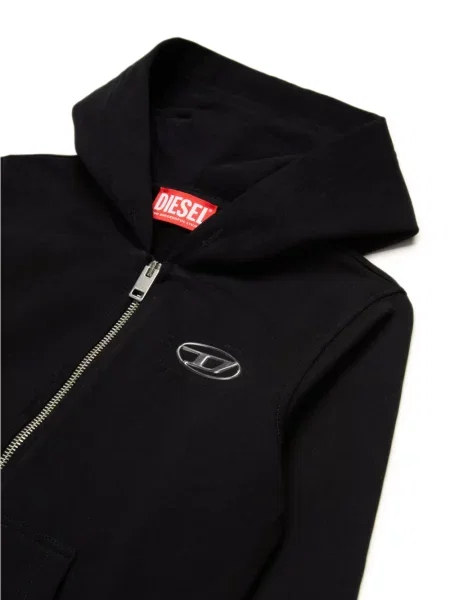 Bluza z kapturem dziecięca Diesel czarna
