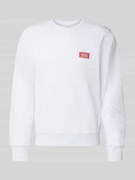 Bluza z nadruk z logo model RUSH' Jack & Jones biała
