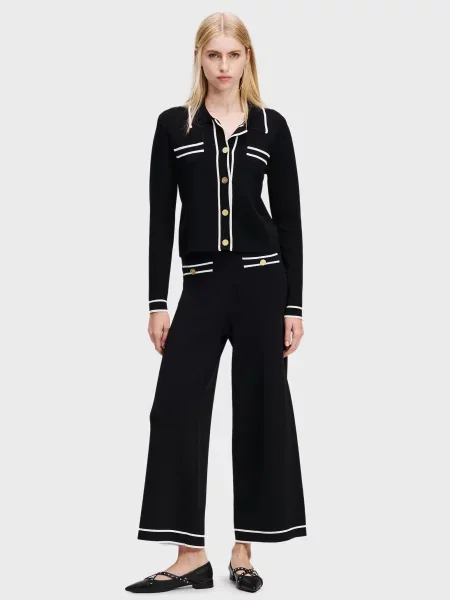 Трикотажные кюлоты Karl Lagerfeld черные