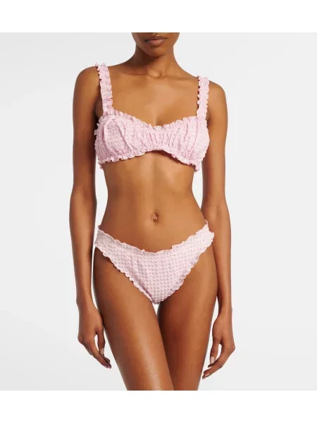 Bikini Simkhai în carouri roz