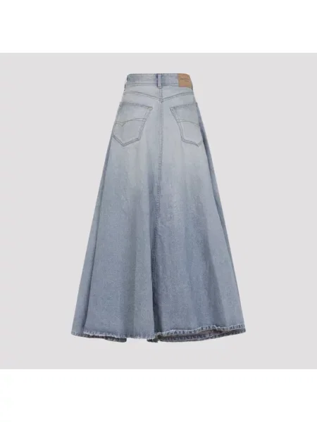 Spódnica maxi Balenciaga niebieska