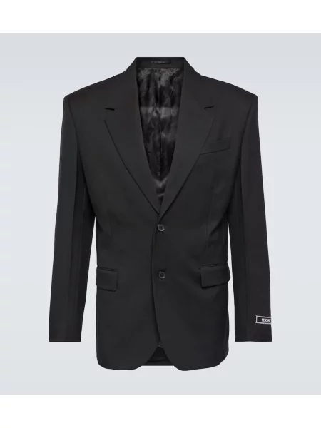 Volneni blazer Versace črna