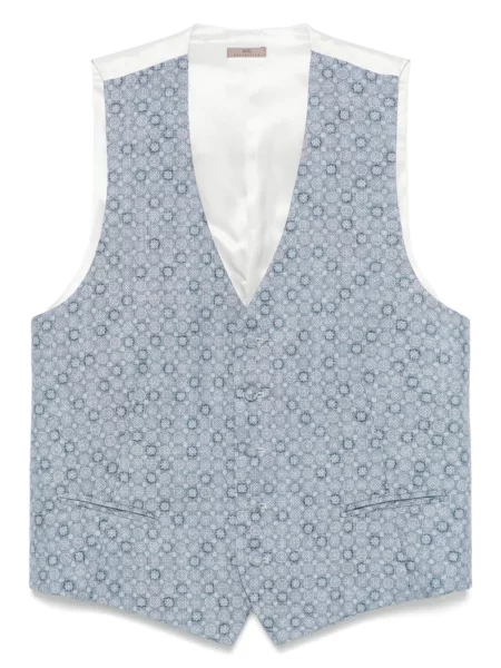 Vestă Lady Anne de mătase albastru