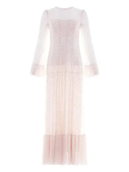 Sukienka midi Needle & Thread z cekinami do kolan garniturowa