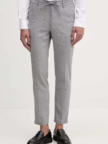 BOSS pantaloni pentru bărbați cu in gri