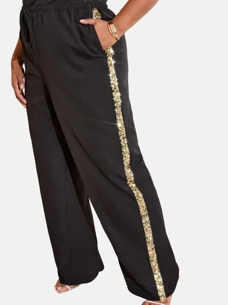 Friends Like These Pantaloni auriu negru