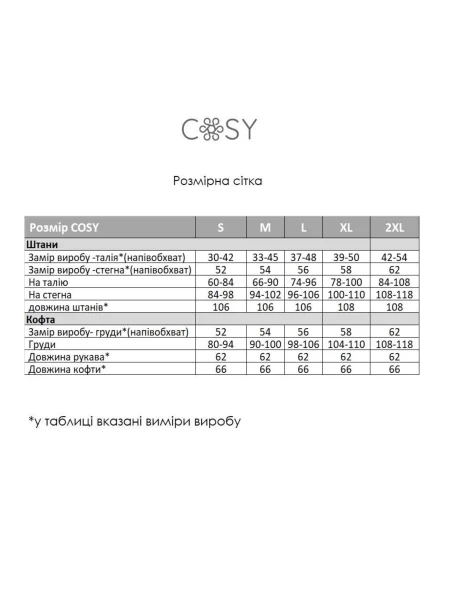 Пижама пижама Cosy коричневая