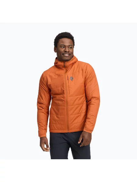 Geacă izolantă pentru bărbați Black Diamond Solution Hoody saffron negru