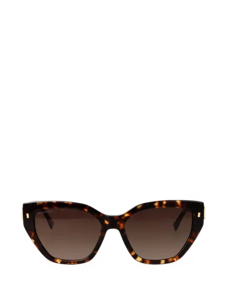 Ochelari de soare Dsquared2 Eyewear cu imprimeu geometric maro