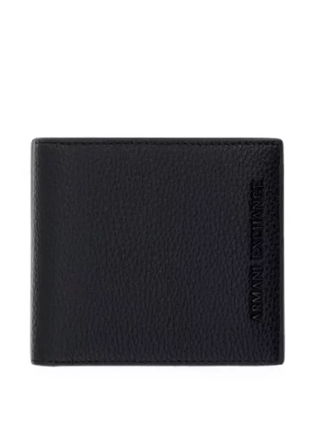 Portofel Armani Exchange cu autograf negru
