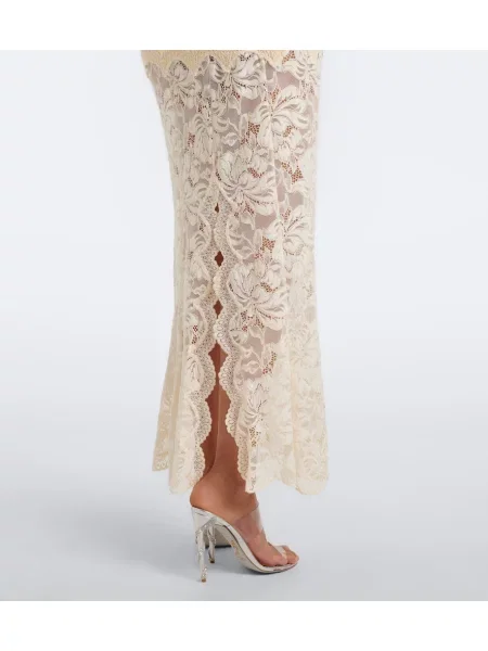 Rochie maxi Rabanne din satin galben