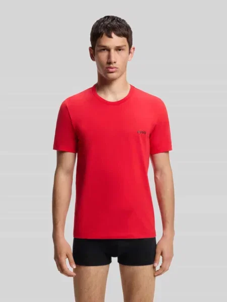 HUGO T-shirt T-SHIRT RN TRIPLET P czerwona