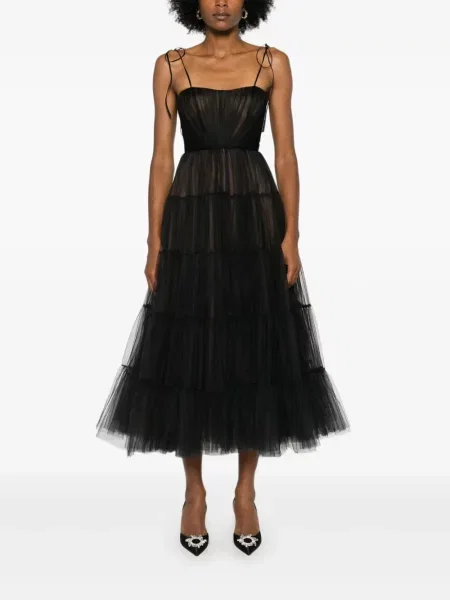 Rochie maxi Ana Radu din tul de costum negru