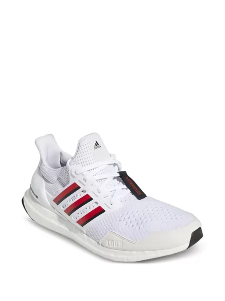 Top Adidas alergare cu decolteu în V alb