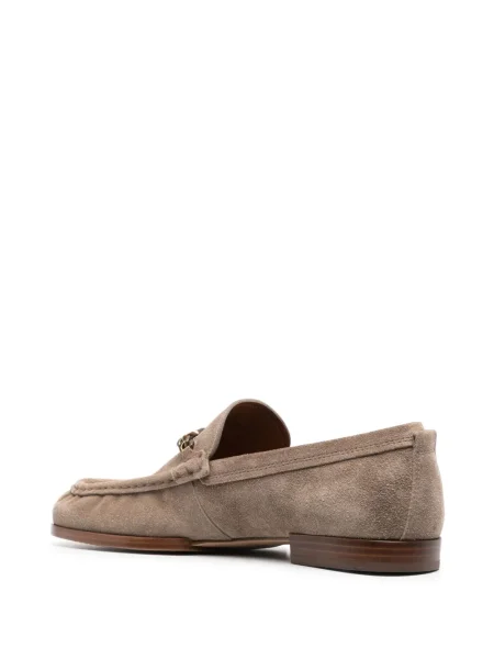 Pantofi loafer Tod's din piele de căprioară maro