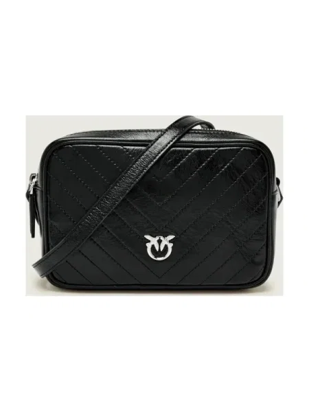 Táska PINKO Carrie Camera Bag Classic Al PLTT fekete
