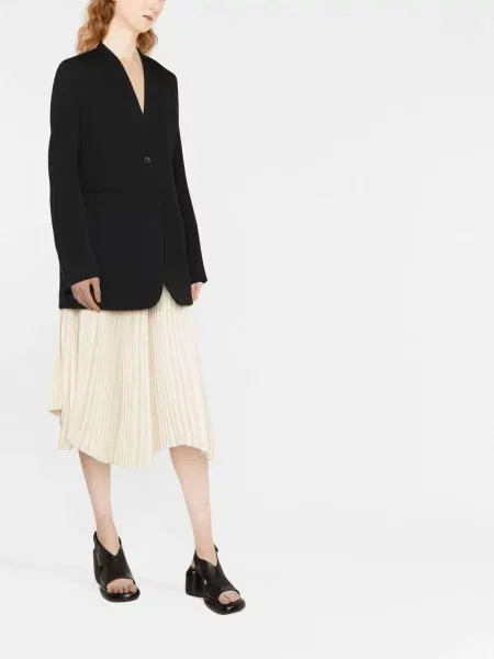 Jednořadé sako Jil Sander černé