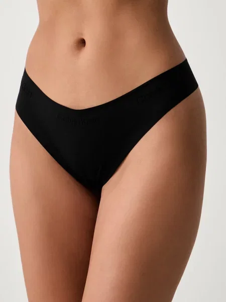 Calvin Klein Underwear tangá dámske čierna