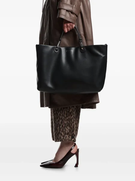 Geantă Emporio Armani din piele negru