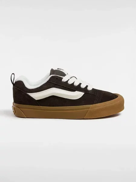 Велурени кецове Vans Knu Skool кафяво черно