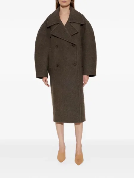 Lung palton Balenciaga maro