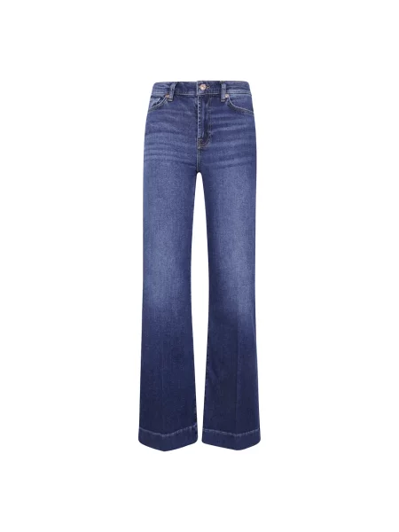 Jeansy dzwony 7 For All Mankind dzwony niebieskie
