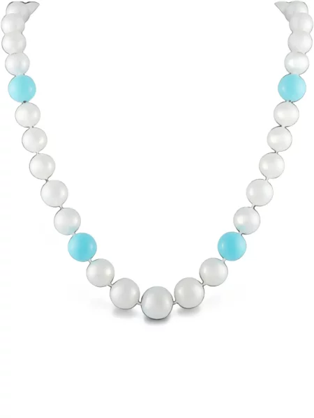 Colier Lb Exclusive cu perle alb