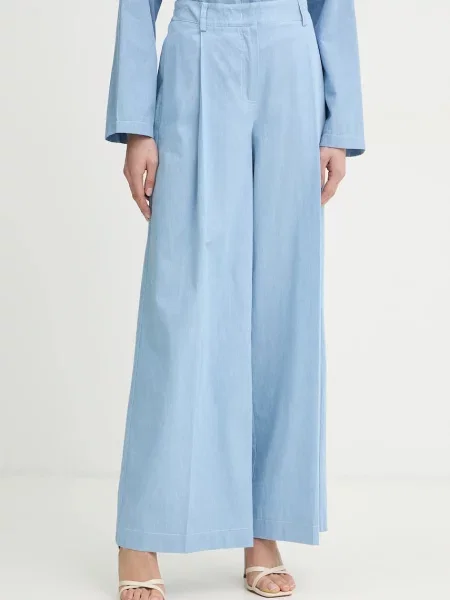 Twinset pantaloni de albastru