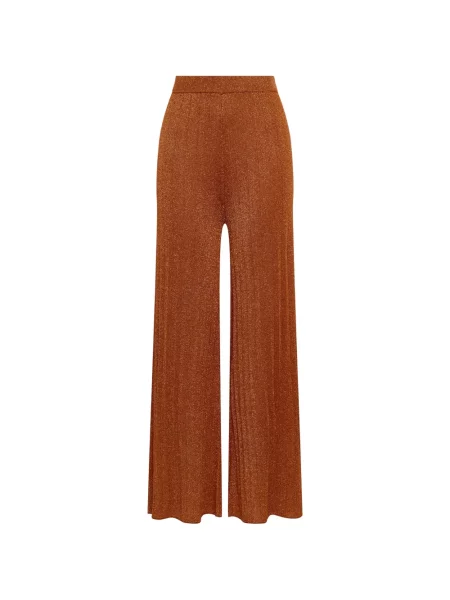 Pantaloni Maliparmi tricotate portocaliu