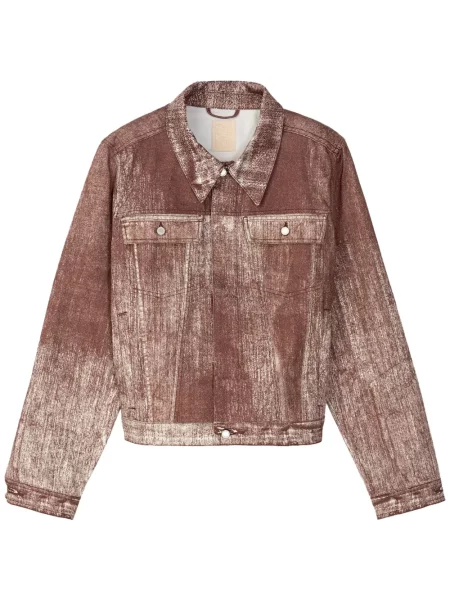 Kurtka jeansowa Camperlab z przetarciami czerwona