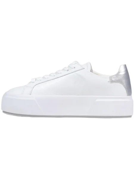 Calvin Klein Sneakers Flatform Lace Up Lth Met alb