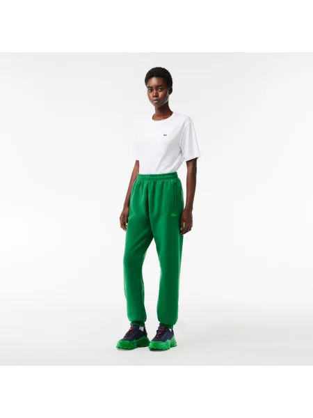 Lacoste Spodnie Dresowe Cotton Jogger zielone