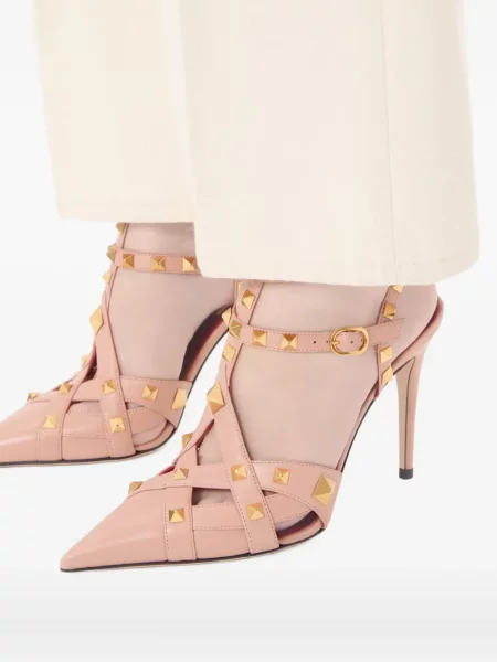 Pantofi cu toc Valentino Garavani din piele roz