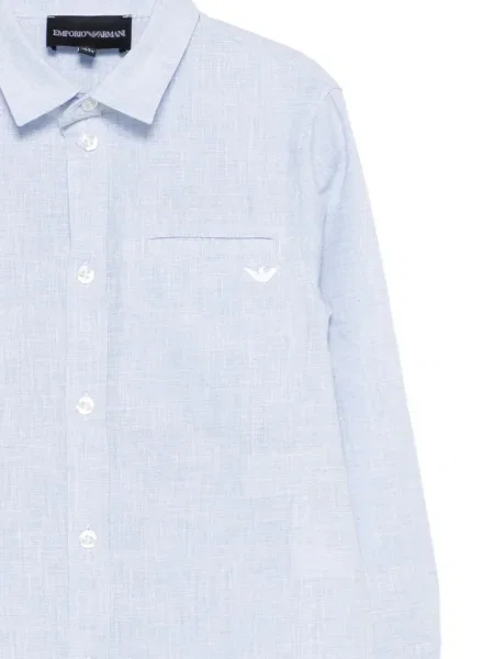 Koszula dziecięca Emporio Armani niebieska
