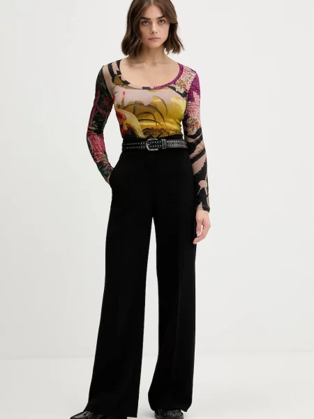 Bluza Desigual z dolgimi rokavi bež