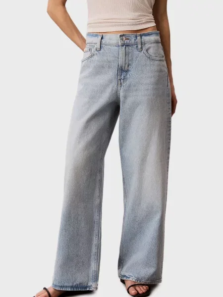 Джинси Calvin Klein Jeans з камінням блакитні