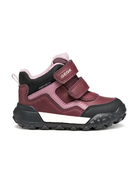 Čizme za snijeg Geox B Trekkyup B Ab S Tamnocrvena