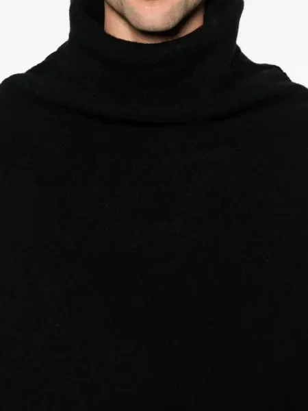 Pulover Rick Owens cu glugă negru