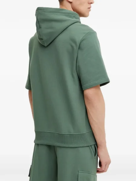 Kratak majica s kapuljačom The North Face s kapuljačom zelena