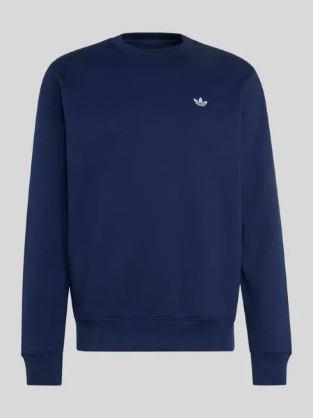 Bluza o kroju regular fit z mieszanki bawełny Adidas Originals granatowa