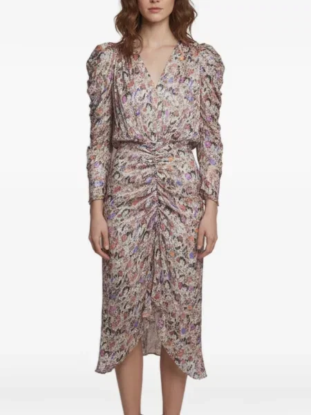 Rochie midi Isabel Marant asimetrică
