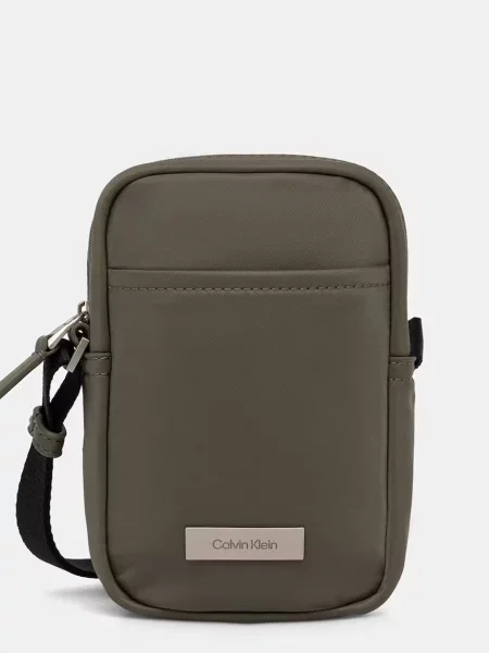 Calvin Klein Ľadvinka Sleek Slim Reporter zelená